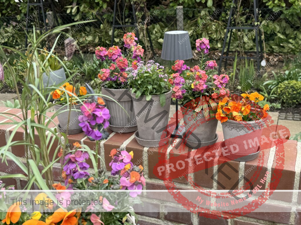 Osterdekoration in Orange und Pink